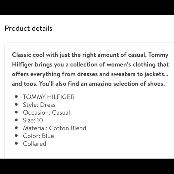 TOMMY HILFIGER Womens Blue Yellow Striped Belted Shirt Dress Size 6 - Picture 15 of 15